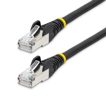 Cable Ethernet Cat6a StarTech 10m S/FTP LSZH Negro RJ-45 PoE++ 100W Snagless