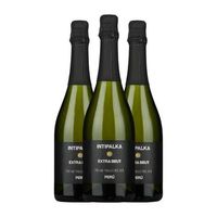 vinas queirolo espumoso blanco intipalka extra brut 75 cl 125 vol pack de 3 unidades