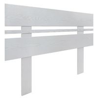 dhome cabecero blanco rustico 90cm horizontal estilo ancho con patas madera reciclada dm herrajes incluidos 90cm horizontal ancho blanco rustico