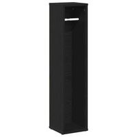 mueble de bano con portarrollos negro 205x20x90 cm vidaxl