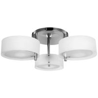 homcom lampara de techo gota e27 iluminacion de techo con pantalla de acrilico para salon dormitorio comedor cocina blanco
