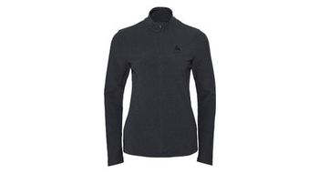 Jersey de manga larga odlo roy de 1 2cremallera para mujer gris oscuro