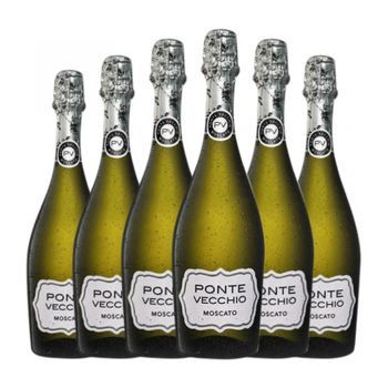 Ponte Vecchio Espumoso Blanco Moscato Blanco 75 Cl 9% Vol. (pack De 6 Unidades)