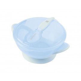 Cuenco con cuchara Feedy Azul