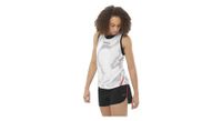 camiseta de tirantes salomon s lab speed mujer blanco rojo