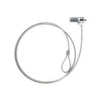 cable de seguridad tooq universal ccombinacion 15 m plata