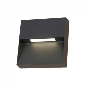 Aplique de exterior led kamal color negro (3w)