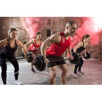 Fotomural Gimnasio Body Pump Barra Discos 400 X 300 Cm