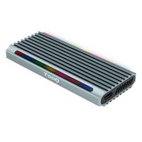 tooq shinobi caja externa para ssd m2 ngffnvme usb-a 31 gen2 rgb gris