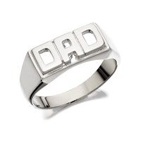 Silver Dad Ring - F4853-T