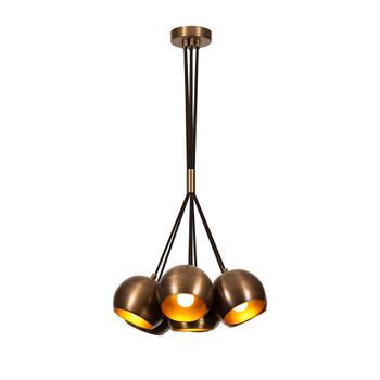 Lámpara De Techo Sivani-mr-626 Oro Cobrizo Metal Diámetro 45x108 Cm