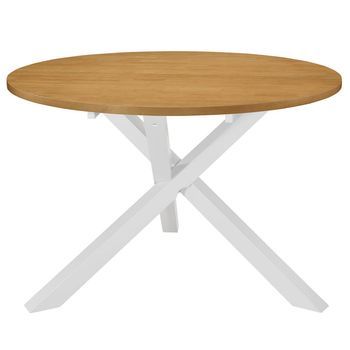 Mesa De Comedor Blanca 120x75 Cm Mdf Vidaxl