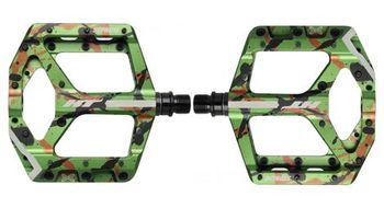 Par de pedales planos ht components supreme ans10 camo verde