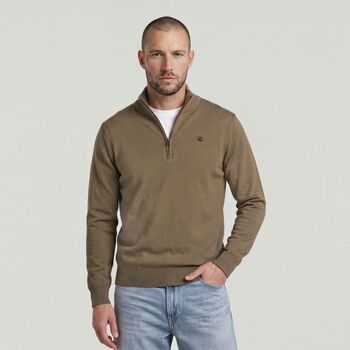 G-Star Raw Jersey D30783-E813 CORE REFINED HALF ZIP-J248 FOSSIL para hombre