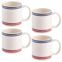 tazas de gres multicolor 9x19x19cm