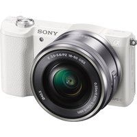 sony a5100 mirrorless camera with 16-50 mm f35-56 lens - white white