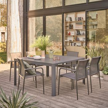 Conjunto De Muebles De Jardín De Aluminio