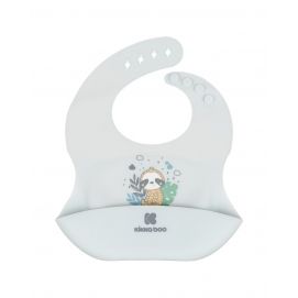 Babero de silicona Savanna Friends Azul