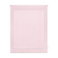 estor vichy enrollable translucido - estor enrollable tamano 140x250 - estor translucido color cuadros rosa  blindecor
