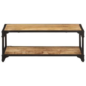 Mesa De Centro 45x90x35 Cm Mango Sin Tratar - Marrón