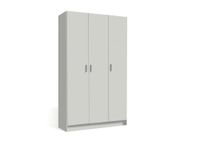 armario multiusos 3 puertas escobero- blanco
