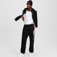 karl lagerfeld pantalones klj text logo slim sweatpa para hombre