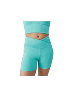 pantalones cortos born living yoga seia capri azul mujer