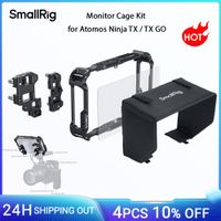 kit de jaula de monitor smallrig para atomos ninja tx  tx go con abrazadera de cable protector de pantalla para capo solar con riel nato hawklock h21 5708