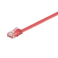 goobay cable de red plano rj45 utp cat6 1m rojo
