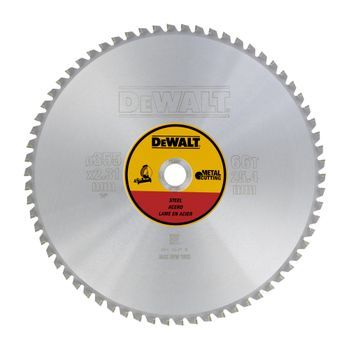 Dewalt Dt1926-qz - Hojas Para Sierra Estacionarias 355 X25.4 X66d Para Acero