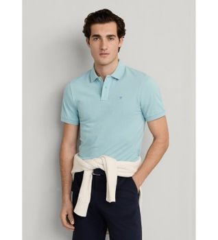 Hackett London para hombre. HM5600148 Polo Slim Fit verde (XXL), Algodón, Clásico, Manga corta