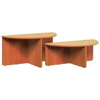mesa de centro 79x395x40 cm madera - marron