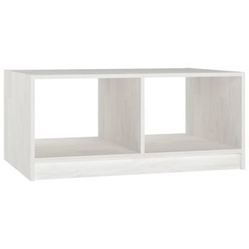 Mesa De Centro 50x75x33,5 Cm Madera - Blanco