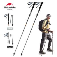 bastones de escalada naturehike bastones de trekking plegables ultraligeros para exteriores baston de senderismo palo de bloqueo rapido plegable postes de fibra de carbono