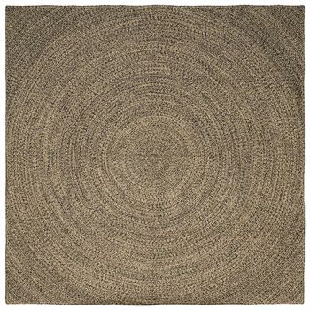 Alfombras De Área Natural Y Negro 300 X 300 Cm Yute Vidaxl