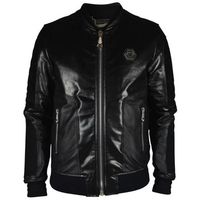 philipp plein sport cazadora de cuero - para hombre