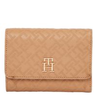 tommy hilfiger cartera trifold beige aw0aw17257-rbc