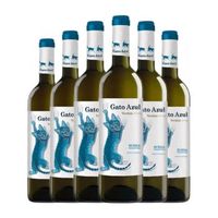 vino blanco el gato azul rueda joven 75 cl 13 vol pack de 6 unidades