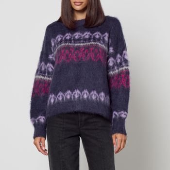 Marant Étoile Dully Intarsia Wool-Blend Jumper - UK 14