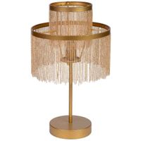 lampara de mesa de metal 30x30x3550h cm dorado