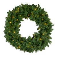 corona gigante de led 100x100 cm 120 luces led verde pp y hierro