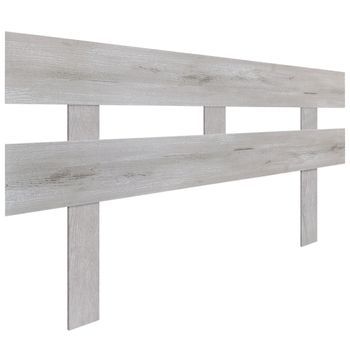 Dhome Cabecero Artico 140cm Horizontal Estilo Valla Con Patas Madera Reciclada Dm Herrajes Incluidos (140cm Horizontal Valla, Artico)