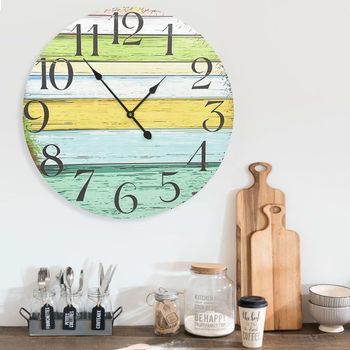 Reloj De Pared | Reloj Mural De Mdf Multicolor 60 Cm Cfw168142 Cfw32451