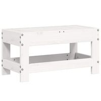 taburete de jardin  otomana de jardin  reposapies de jardin madera maciza de pino blanco 62x30x32 cm