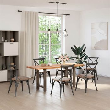 Patas Para Mesa，pierna De Mesa De Centro De Acero Natural 2 Uds 50x(72-73) Cm