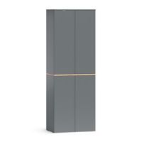 armario alto viktor 68 x 1886 cm con 6 compartimentos cerrados vicco