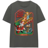 steven rhodes camiseta lets catch santa para mujer