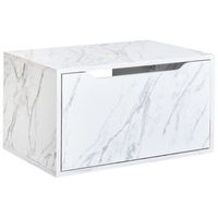mueble para lavabo de pared efecto marmol blanco petrolina
