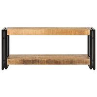 mueble tv  mueble de salon  armario tv madera maciza de mango 90x30x40 cm