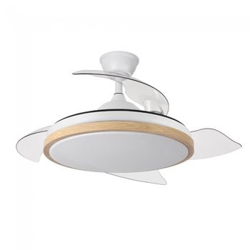 Ventilador led aspas retráctiles aquilone cct (72w)